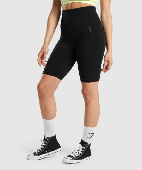 Women's Gymshark Flex Cycling Shorts Black | NZ 4DNHGB